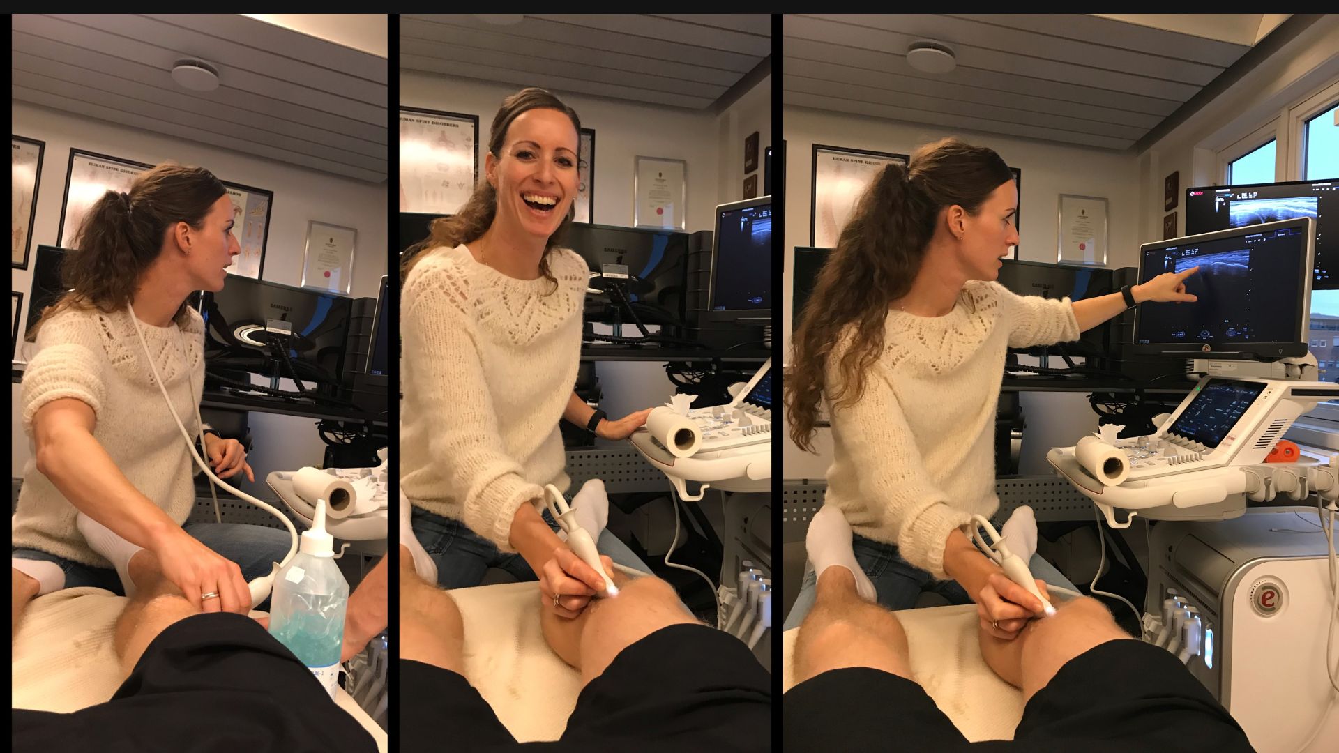 Undersøkelse med ultralyd på NaprapatTeamet